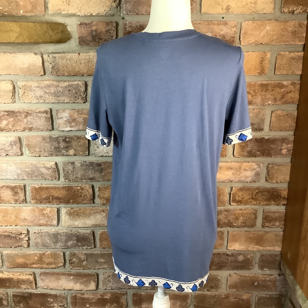 TORY BURCH Printed Cotton Top 41 - Picture 3 of 9